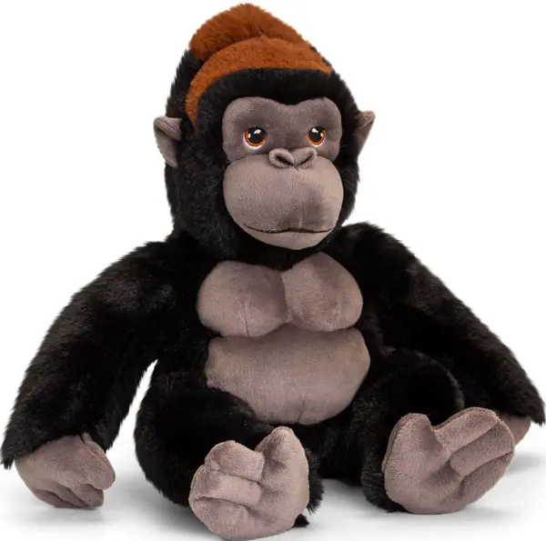 Jucarie ecologica de plus Keel Toys Keeleco - Gorila, 20 cm