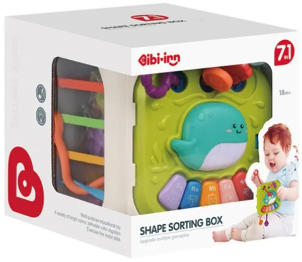 Jucărie educativă 7 în 1 Chipolino - Sortator cub