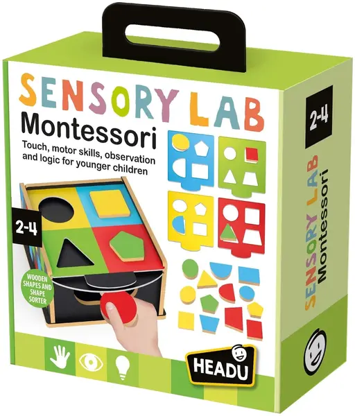 Jucărie educativă Headu Montessori - Sortator de lemn