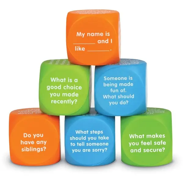 Jucarie educativa - Let's Talk Cubes - Feelings, social skills, you | Learning Resources