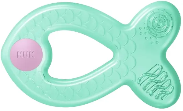 Jucarie gingival de răcire Nuk - Pește, verde și roz