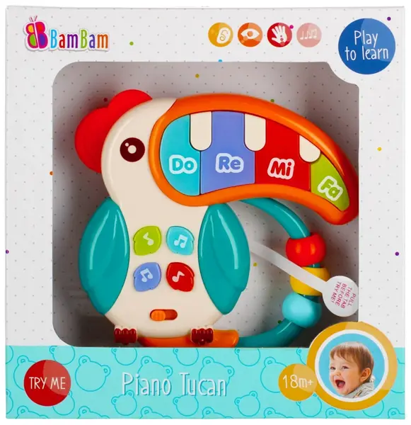 Jucarie interactiva, BamBam, Pian, Tucan