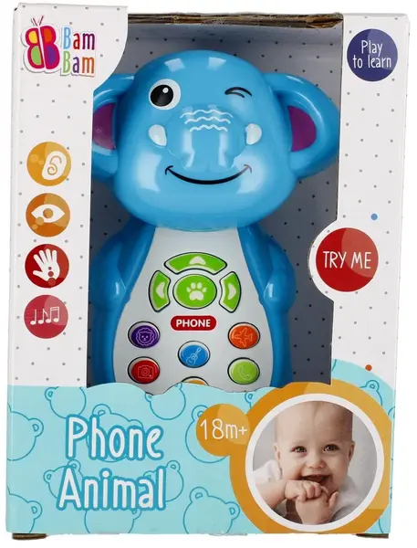 Jucarie interactiva, BamBam, Telefon, Elefant