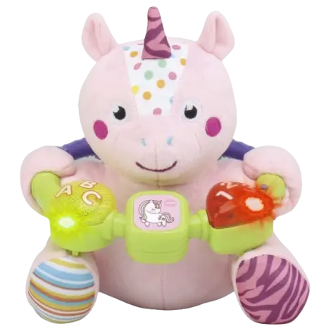 Jucarie interactiva bebe cu activitati si lumini 20 cm - Unicorn