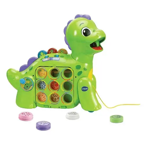 Jucarie interactiva bebelusi Vtech Dinozaur, 3 moduri de joaca, 30x20x15cm