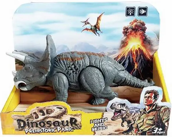 Jucărie interactivă Cypress - Dinozaur Triceratops, hohotitor