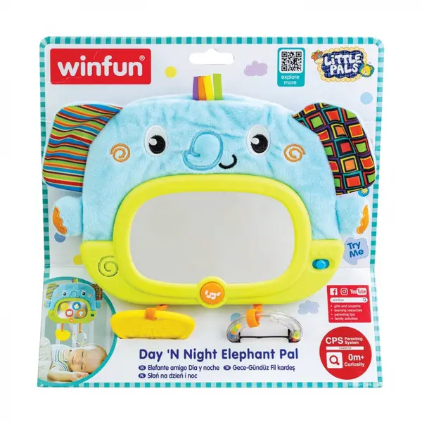 Jucarie interactiva pentru bebelusi Winfun elefantel