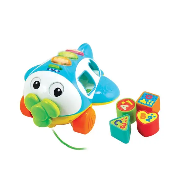 Jucarie interactiva Winfun avion cu forme de sortare