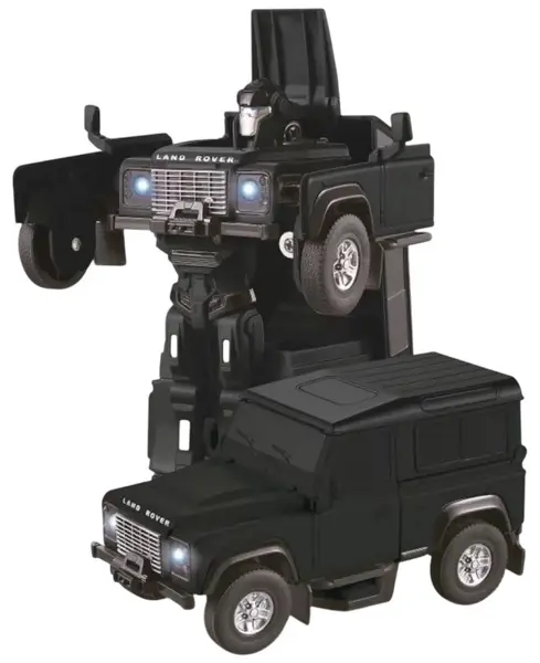 Jucărie metalică Rastar -Robot transformabil/Land Rover Defender, 1:32, negru
