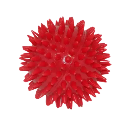 Jucarie minge cauciuc plina cu tepi 8.5 cm