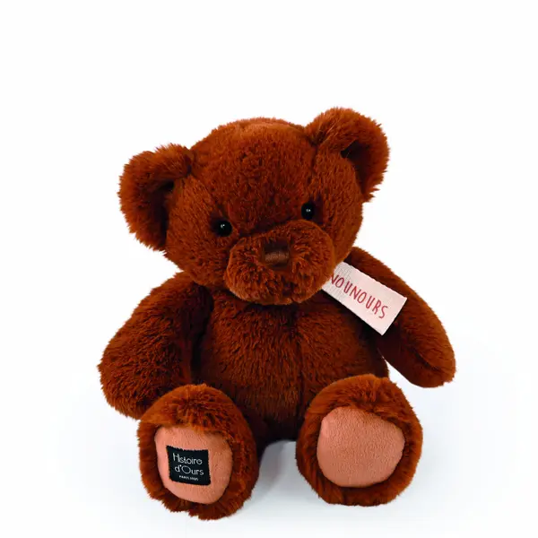 Jucarie moale din plus - Ursulet, 28 cm, maro inchis