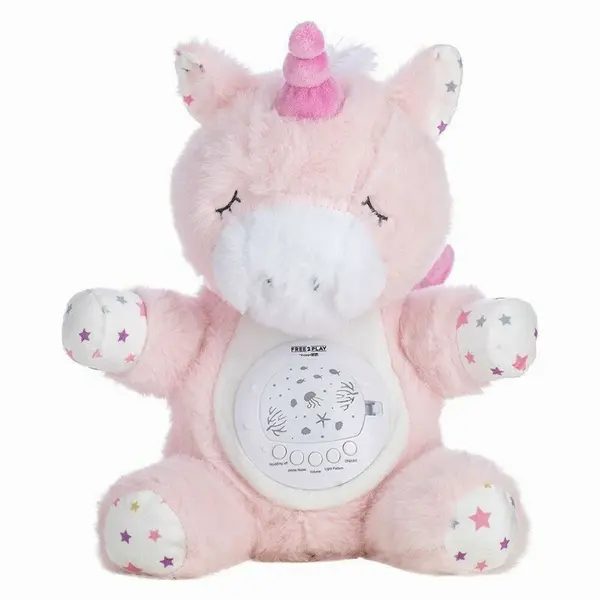 Jucarie multifuncionala Free2Play Unicorn cu proiector muzical, sunete si melodii