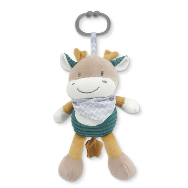 Jucarie muzicala de plus Lorelli Natural Deer Blue