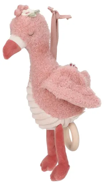 Jucărie muzicală Little Dutch Safari Friends - Flamingo