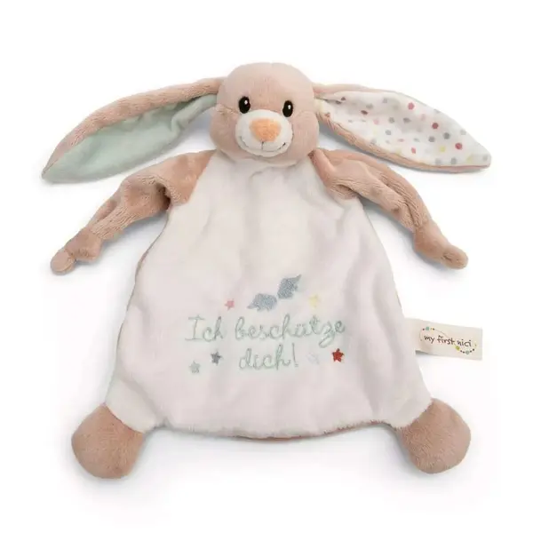 Jucarie paturica pentru bebelusi Nici Bunny Fela 25 x 25 cm