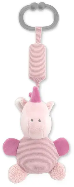 Jucărie pentru bebeluș cu clopoțel Lorelli - Unicorn, roz