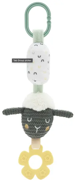 Jucărie pentru bebeluși cu clopoțel KikkaBoo Sleepy Sheep