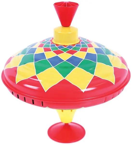 Jucărie pentru copii Bigjigs - Titirez colorat