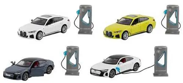 Jucărie pentru copii Goki - BMW i4 M50, Audi RS e-tron GT, cu sunet și lumină, sortiment
