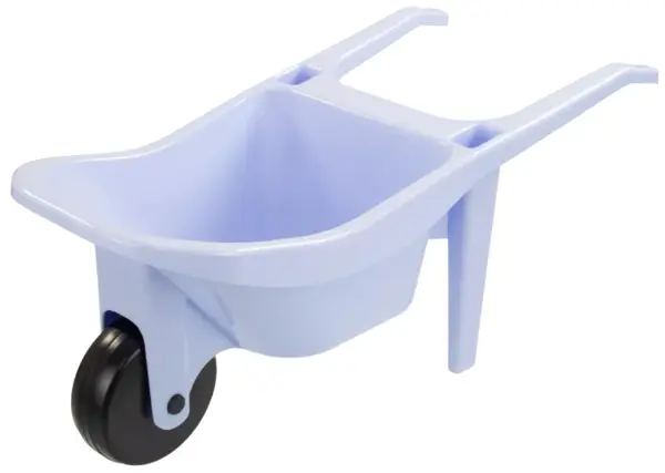 Jucărie pentru copii Mochtoys - Roabă de construcții, albastru pastel