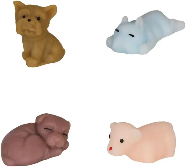 Jucărie pentru copii Raya Toys - Cățel din silicon, sortiment