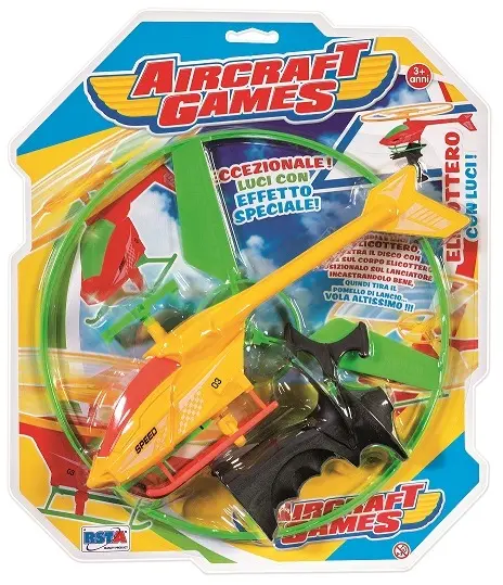 Jucărie pentru copii RS Toys - Elicopter luminos, galben