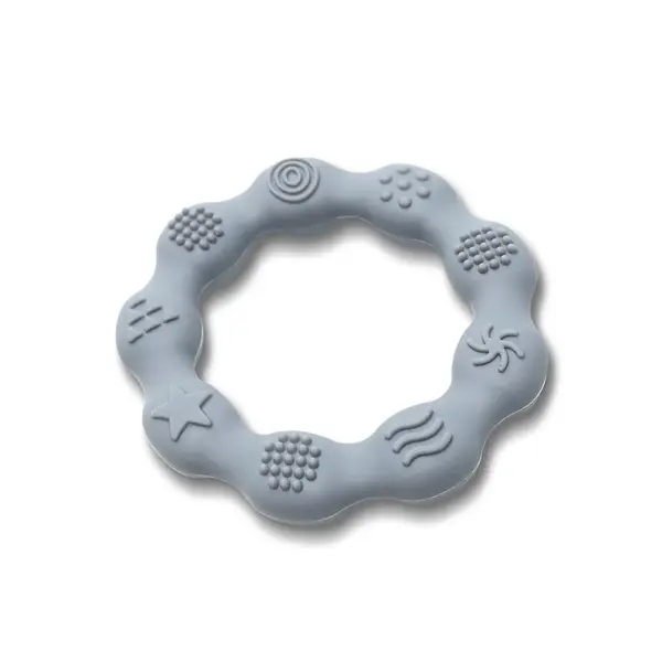 Jucarie pentru dentitie bebelusi Lorelli Baby Care Inel Grey