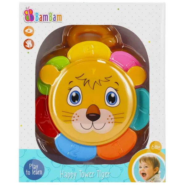Jucarie pentru stivuit, Bambam, Turn, Tigru