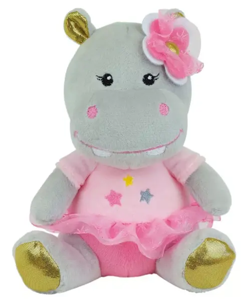 Jucarie Plus Muzicala Jemini 18cm Balerina Hipopotam