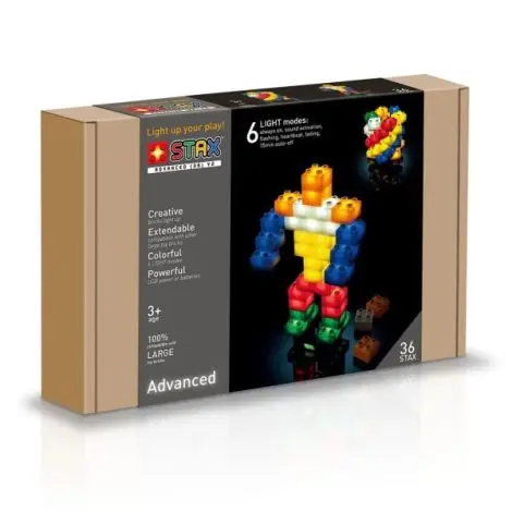 Jucarie - Seturi de constructie cu lumini Stax - Light (36 piese)