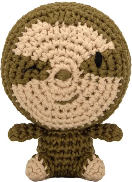 Jucărie tricotată de mână Wild Planet - Sloth, 12 cm