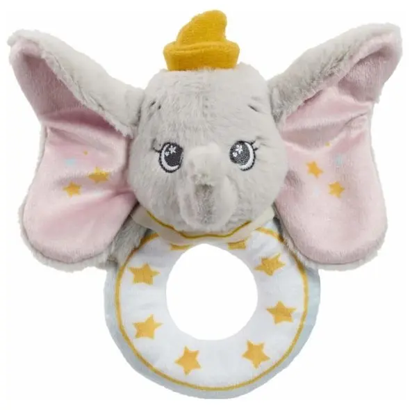 Jucărie zornăitoare plușată pentru bebeluși Rainbow Designs - Dumbo