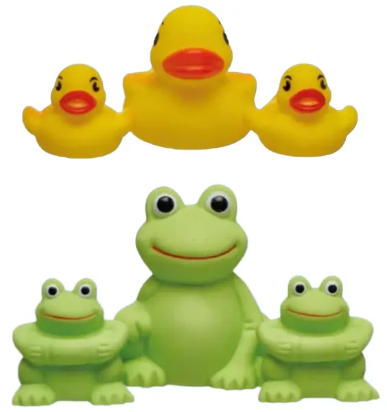 Jucării de baie Vital Baby – Broscuțe și rățuște, sortiment