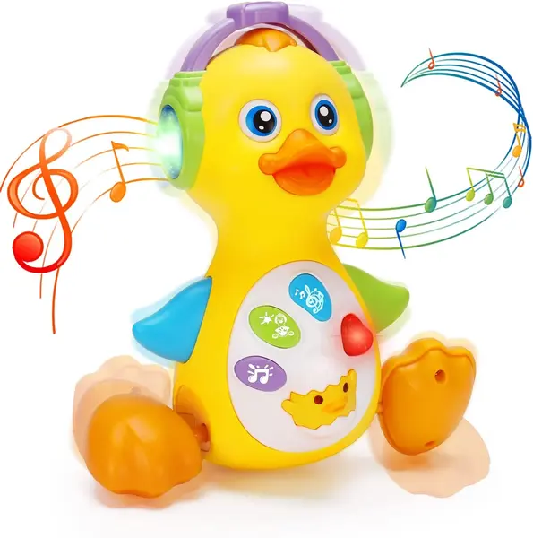 Jucarii Interactiva cu Miscare si Muzica - Prietenul Tau Vesel (Pinguin, Vacuta si Rata) Pinguin 1