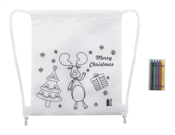 Julfar Bag A Rucsac cu șnur, set de colorat, design de Crăciun