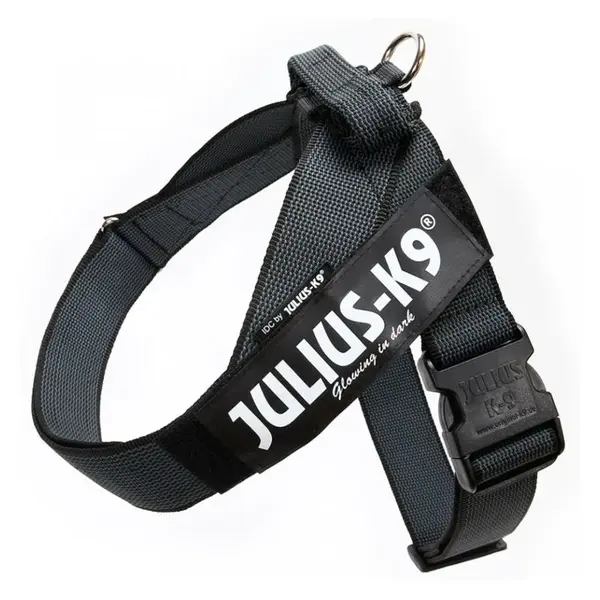 JULIUS-K9 IDC Color & Gray, ham bandă câini , M - Negru Negru