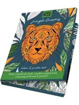 Jungle Dreams Colour and Scratch Book, Hardback/***