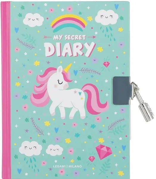 Jurnal secret cu lacăt Legami Unicorn