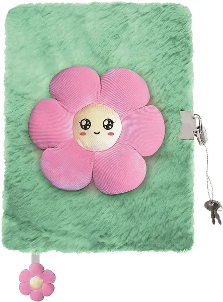 Jurnal secret de pluș St. Majewski My Little Friend - Pink Flower