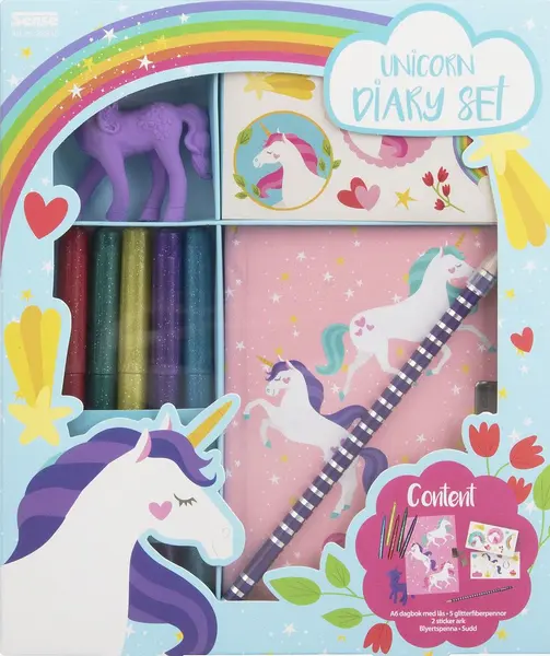 Jurnal secret Sense - Unicorn, cu markere și stickere