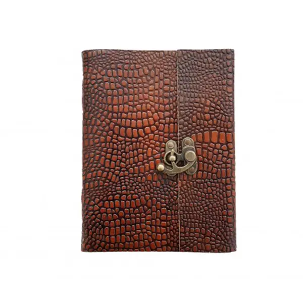 Jurnal vintage, 20x45cm, piele naturala, Krashell