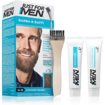 Just for Men Men Moustache & Beard vopsea pentru barbă pentru acoperirea firelor albe