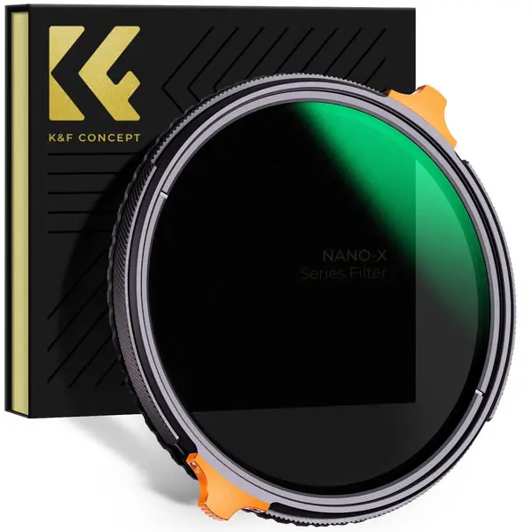 K&F 43mm Filtru ND Variabil ND4-ND64 si CPL 2 in 1, 2-6 Stop, 28 Straturi Anti-reflexie, Sticla Optica Japoneza, Seria Nano-X