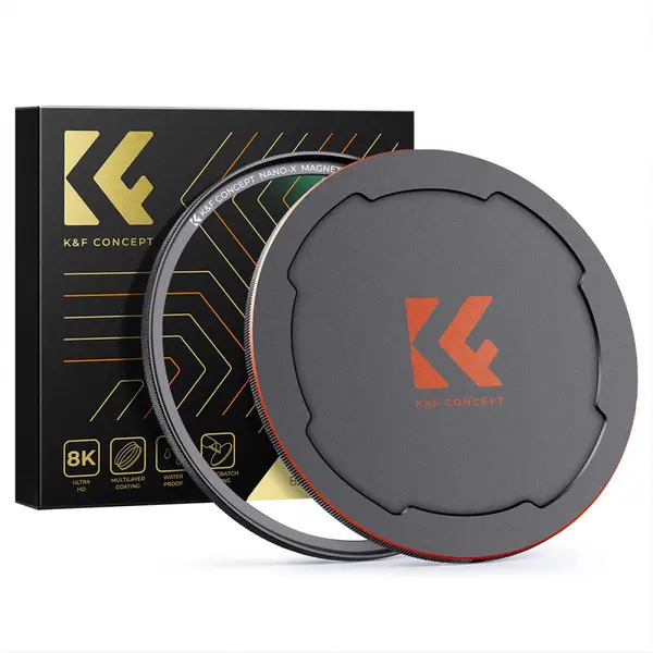K&F 49MM Filtru MCUV Magnetic, Montare Rapida, Acoperire Nano 28 Straturi, Rezistent la Zgarieturi, Rama Ultra-Subtire