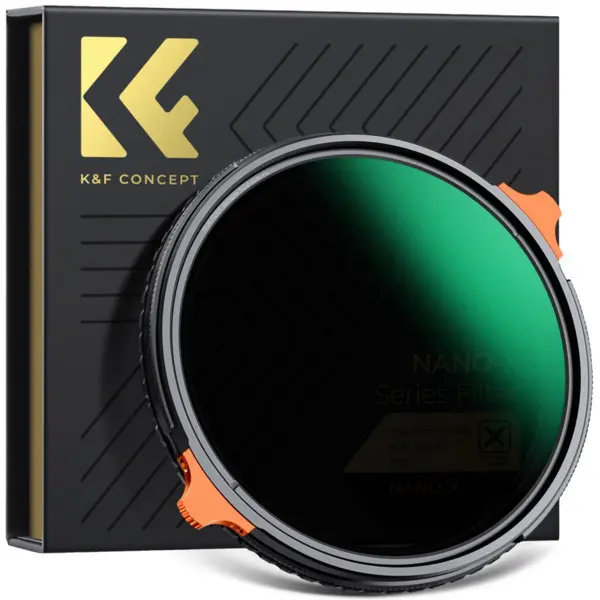 K&F 49MM Filtru Multifunctional ND2-32+CPL, Culoare Reala, 28 Straturi Anti-reflex, Sticla Optica AGC, Rezistent la Apa