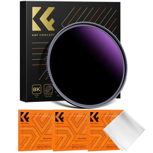 K&F 52mm Filtru ND1000000 Nano-X Ultra, 20 Stops, Acoperire Nano 28 Straturi, Rama Aluminiu Ultra Subtire, Rezistent la Apa