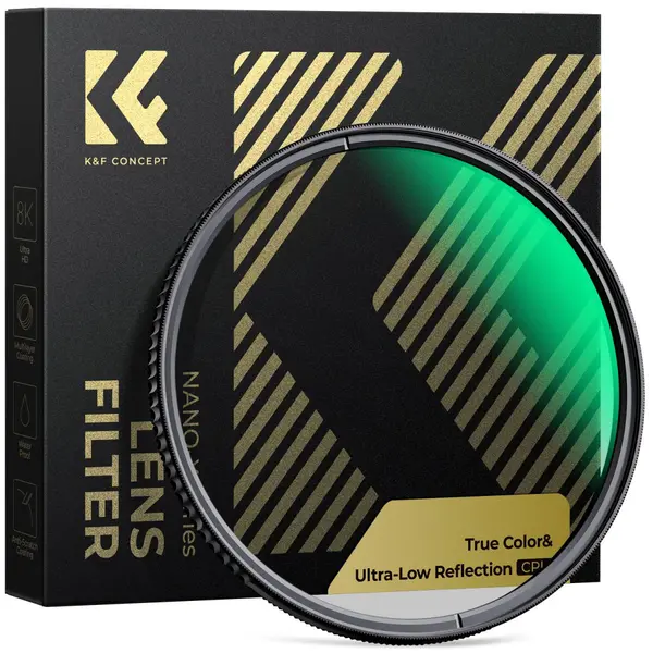 K&F 72mm Filtru Polarizare CPL True Color, Reflectivitate Ultra-Scazuta 0.1%, Sticla Optica Japoneza, 28 Straturi Nano-X