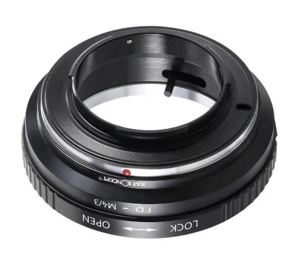 K&F Adaptor Montura Canon FD la M43 MFT, Material Alama si Aluminiu, Control Manual, Focus la Infinit