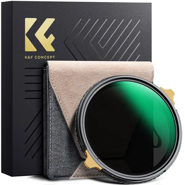 K&F Concept 58mm NANO-X Pro Filtru CPL+ND Variabil ND2-32, Rama Alama, 36 Straturi Coating, Ultra-Subtire