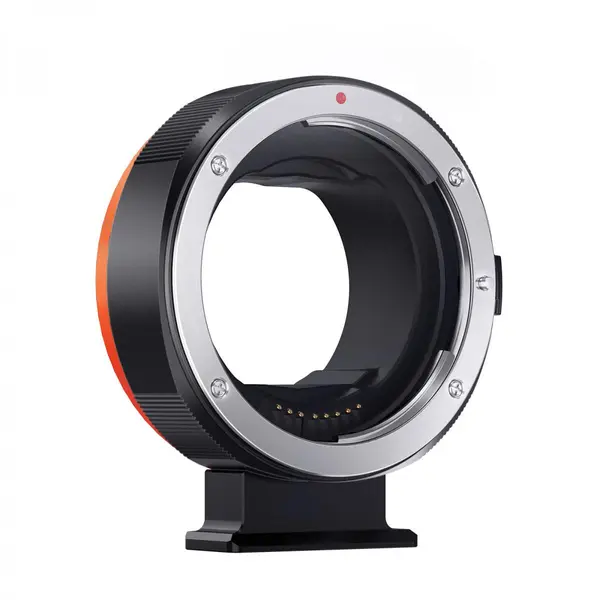 K&F Concept Adaptor EF/EF-S-EOS R, Autofocus Electronic, Contacte Placate cu Aur, Control Diafragma, Anti-Shake